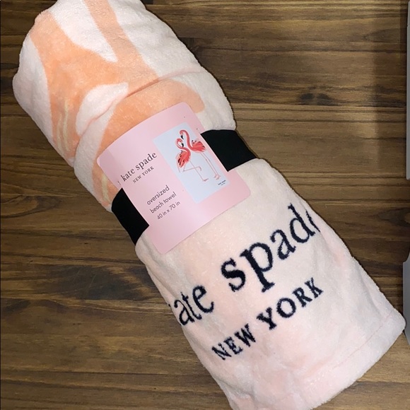 kate spade | Bath | Kate Spade Pink Flamingo Beach Towel Xl 4x70 New